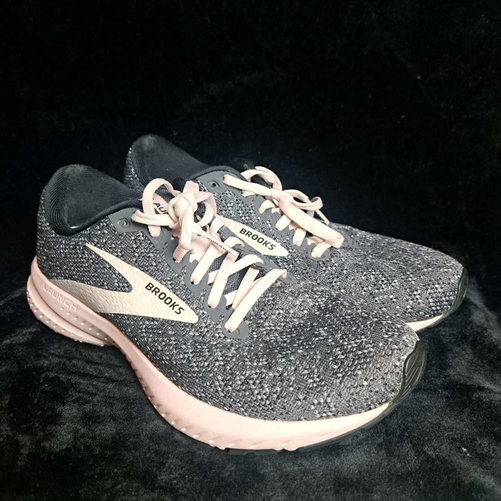 Brooks Launch 7 Running Athletic Shoes Gray/Pink Women's Sz 8.5 US (1203221B062) - Picture 2 of 11